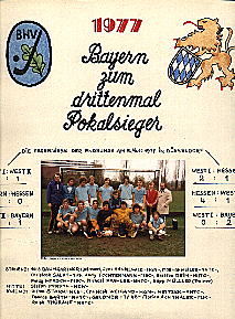 Bayern Pokalsieger 1977